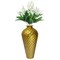 Decorative Modern Gold Metal Hammered Floor Vase - Elegant 25-Inch-Tall Bottle Shape for Entryway, Living Room, or Dining Room Perfect for Home Decor, Interior Design, Flower Arrangement Display
